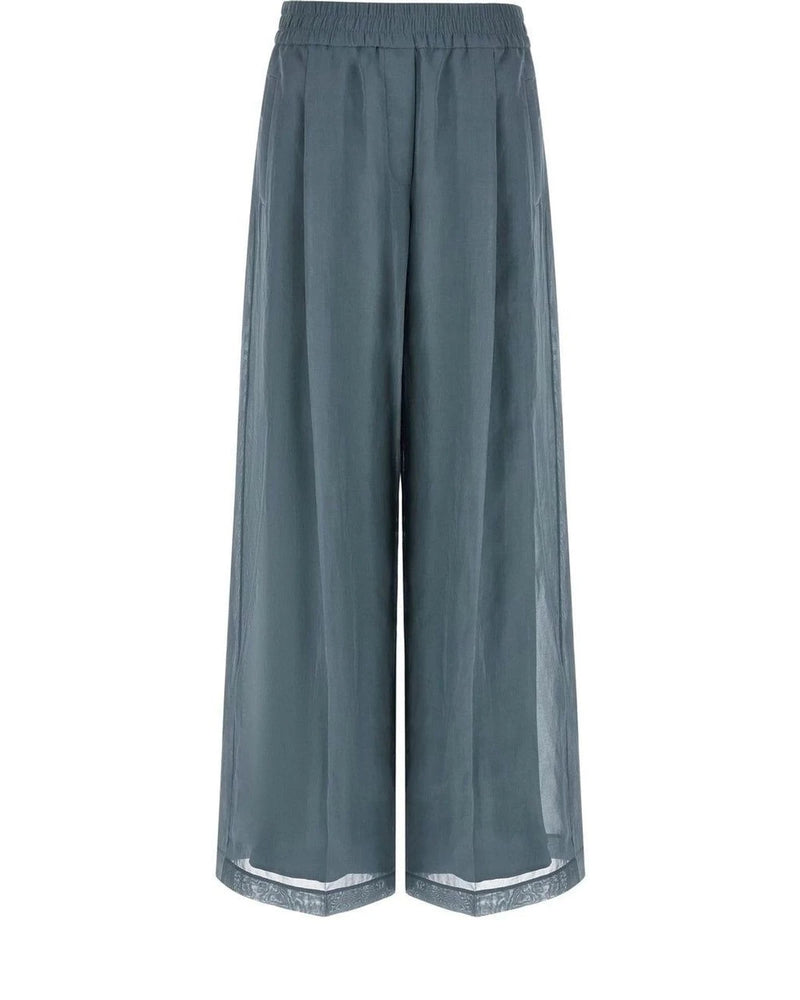 Brunello Cucinelli Palazzo Pant in blue