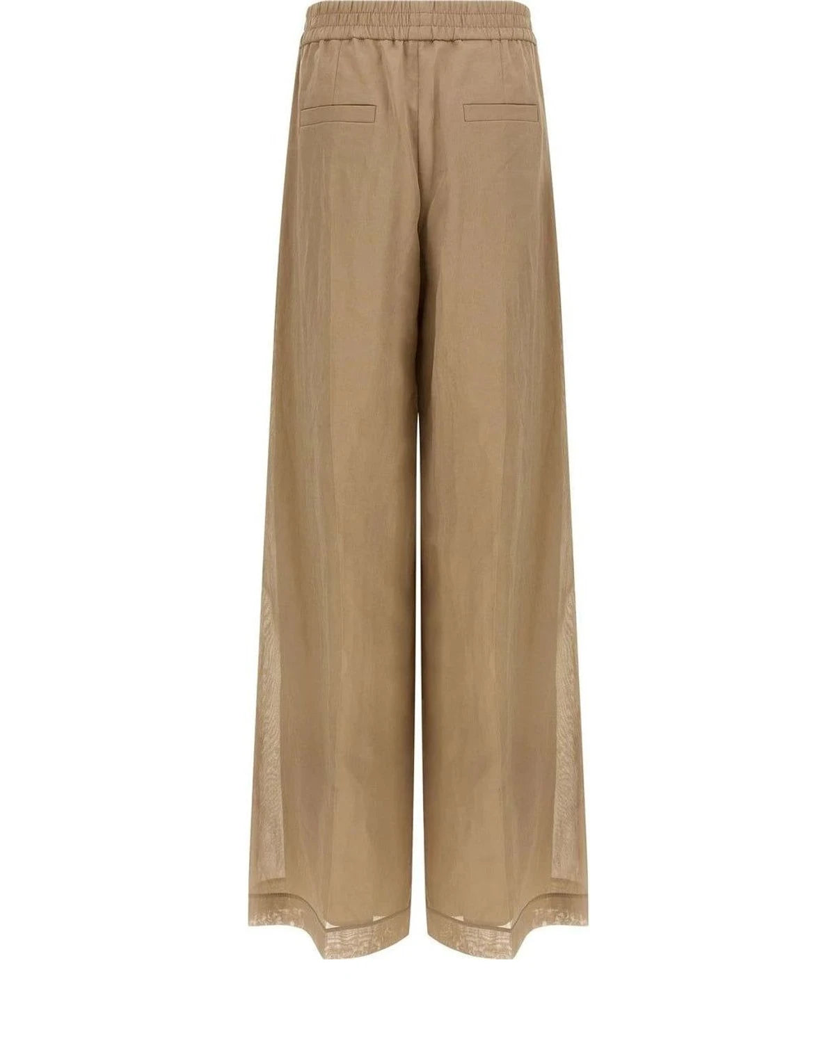 Brunello Cucinelli Palazzo Pant in beige, Cotton — view 2
