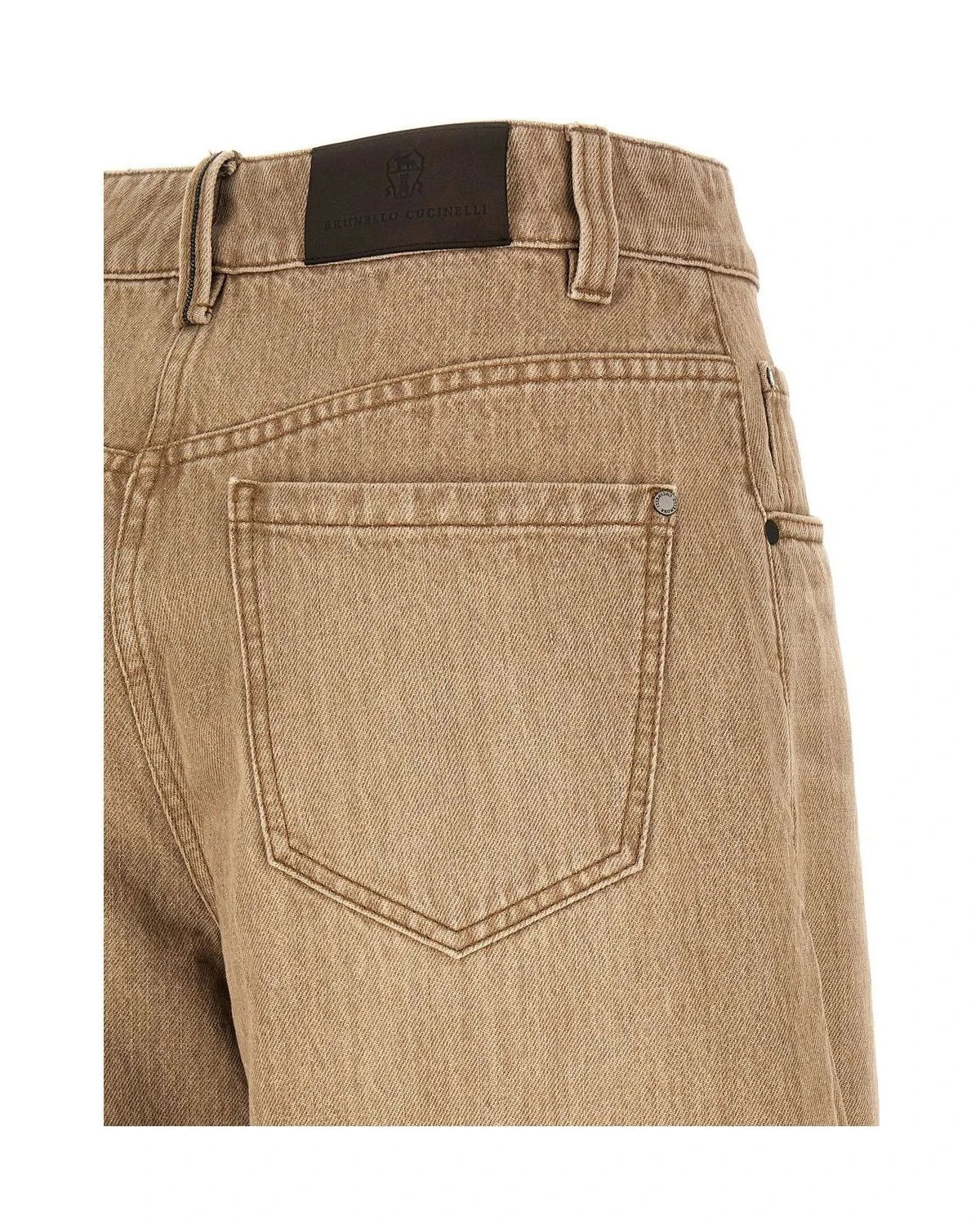 Brunello Cucinelli Jean in beige, Cotton — view 4