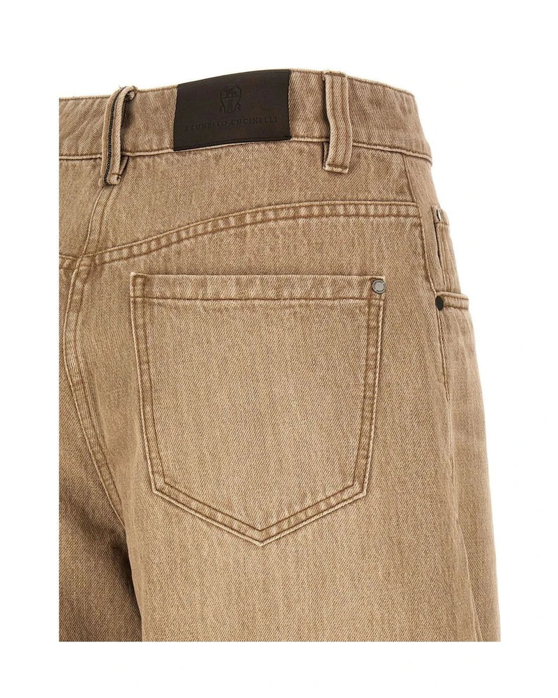 Brunello Cucinelli Jean in beige, Cotton — view 4
