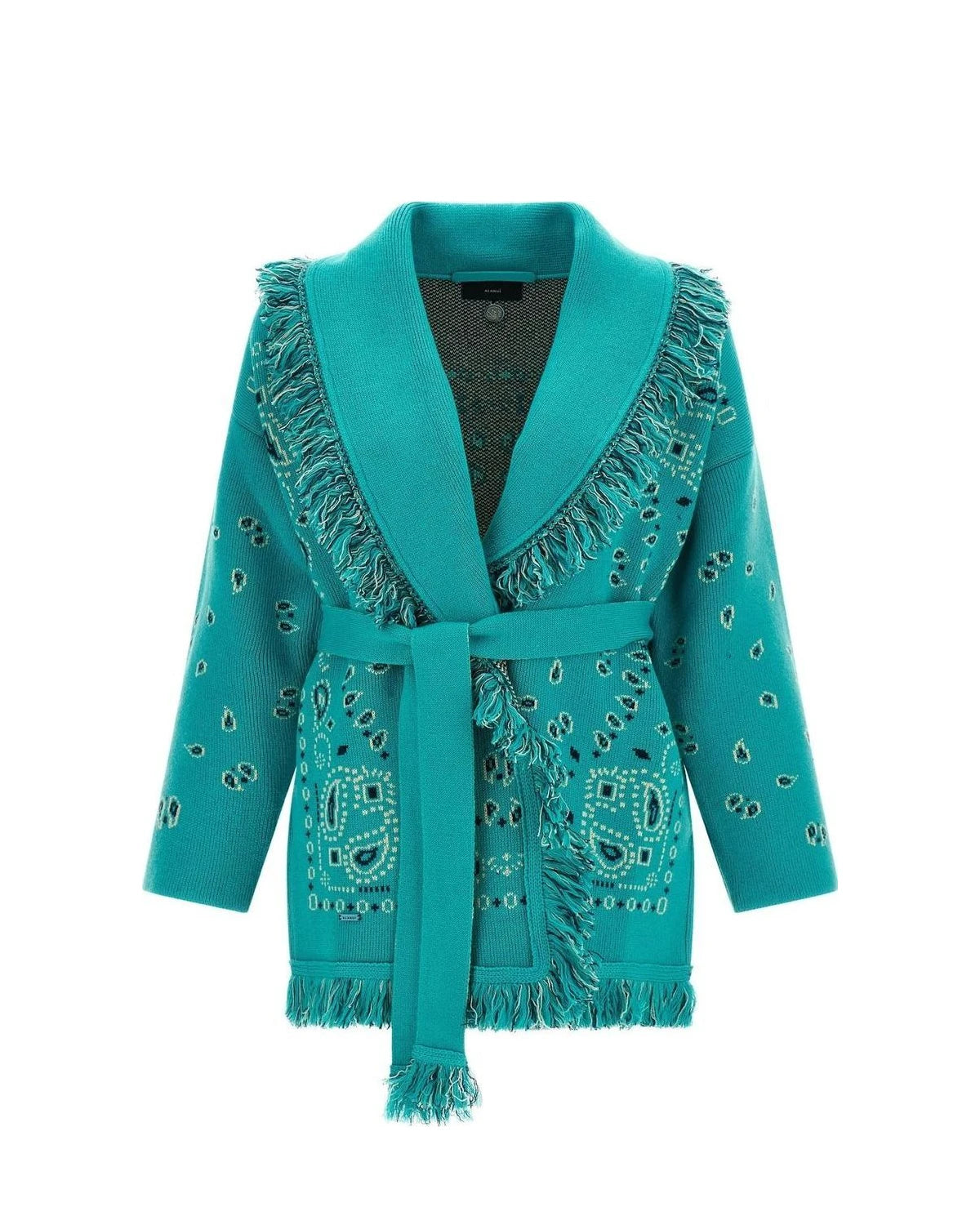Alanui Cardigan in blue, Cashmere