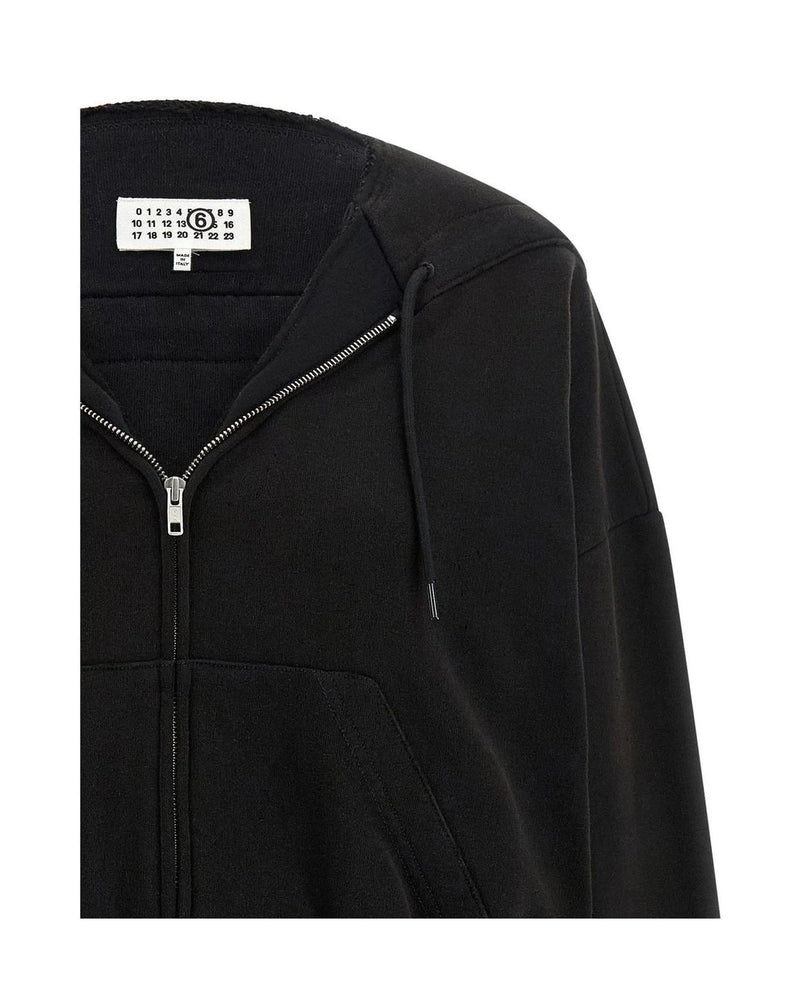 MM6 Maison Margiela Hoodie in black, Cotton — view 3