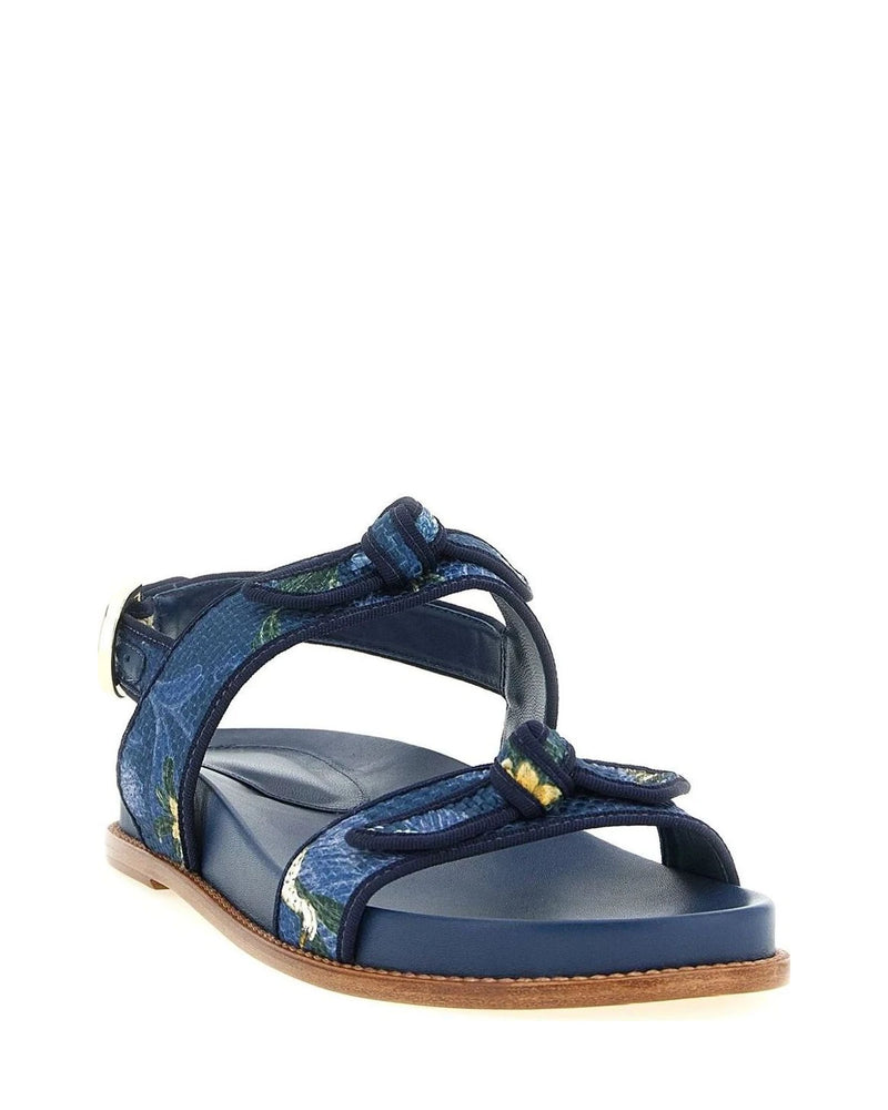 Alexandre Birman Sandals in blue, Cow Leather — view 2