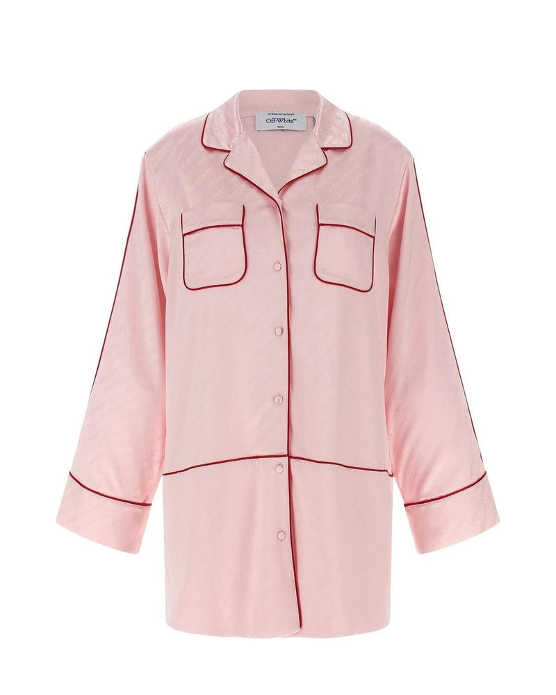 Off-White Dress Shirt in pink, Viscose