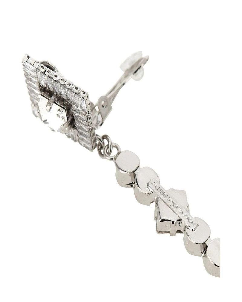Alessandra Rich Earring in silver, Plastic — view 3