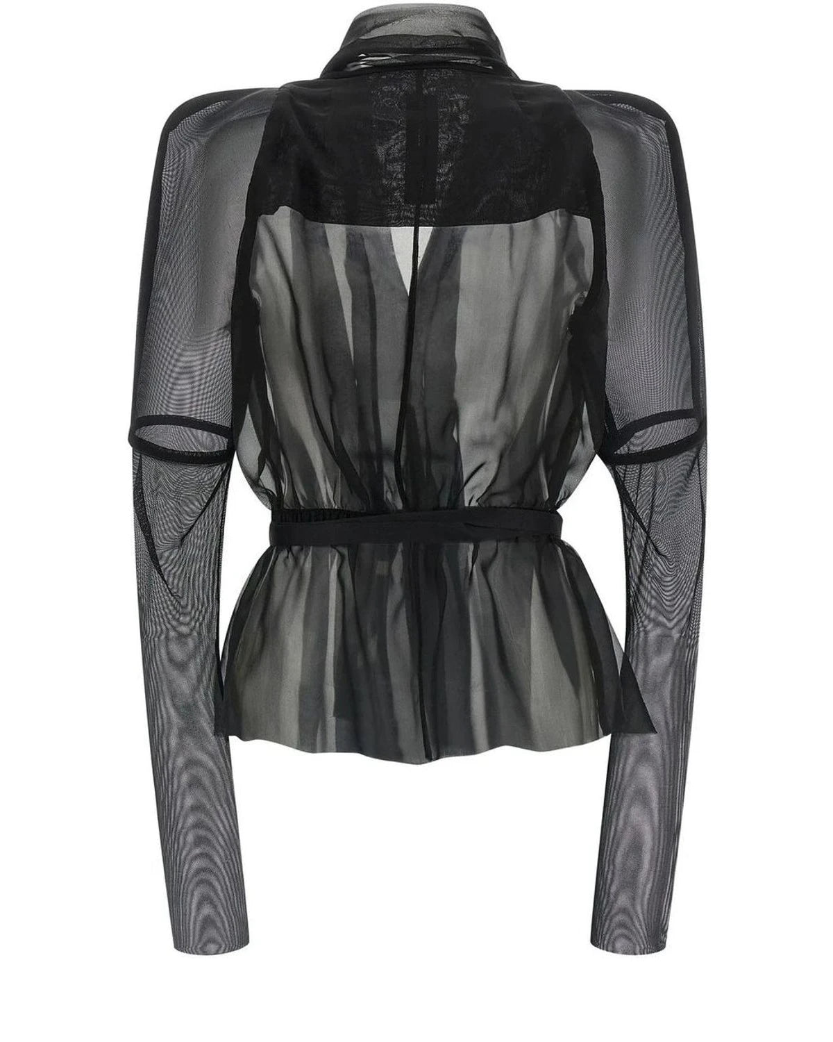 Rick Owens Bolero Jacket in black, Silk — view 2