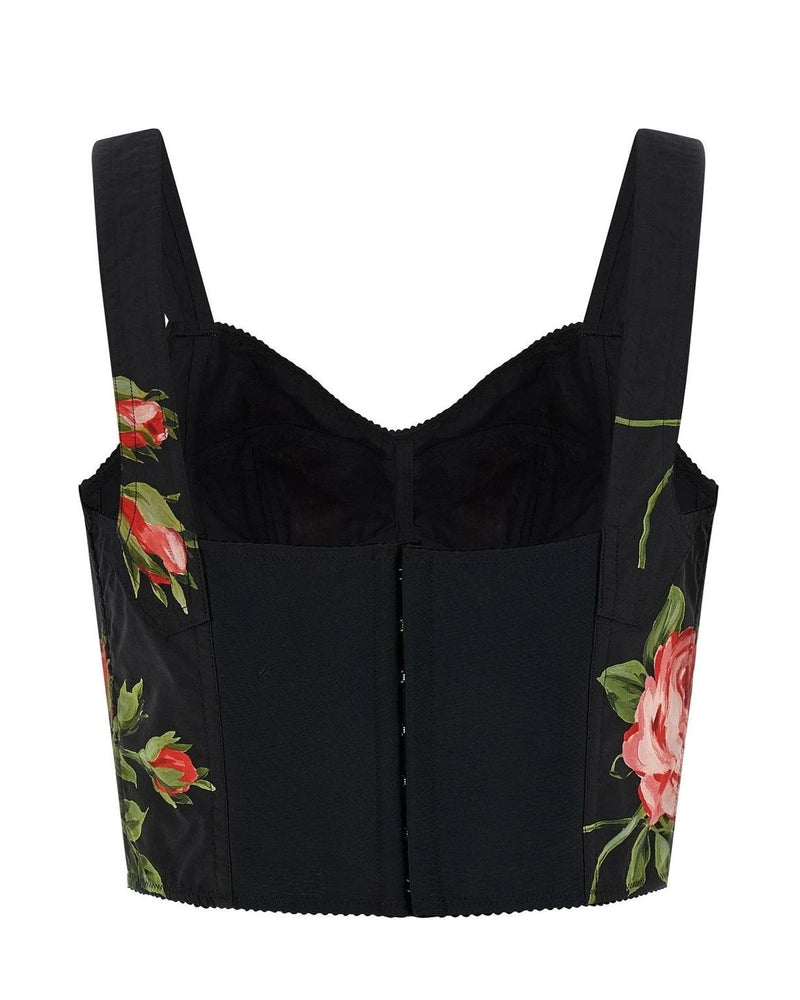 Dolce & Gabbana Corset Top in black, Cotton — view 2