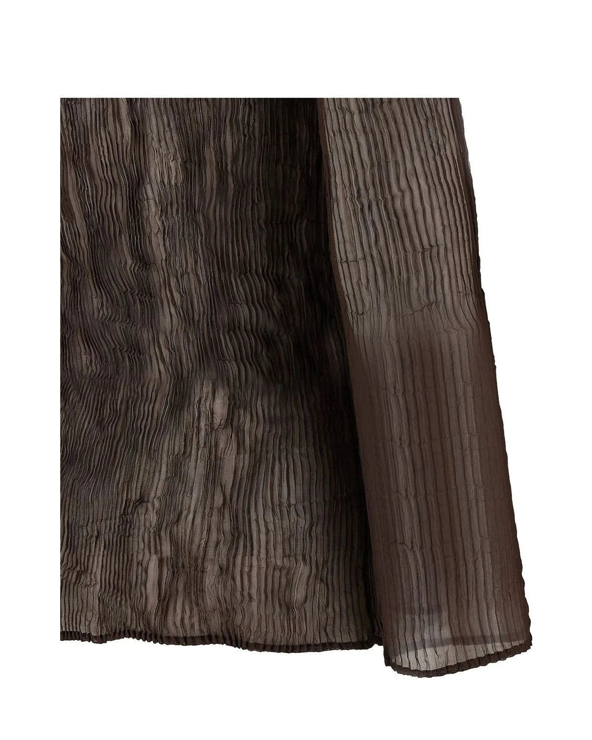 Issey Miyake Blouse in brown, Recycled Polyester — view 4