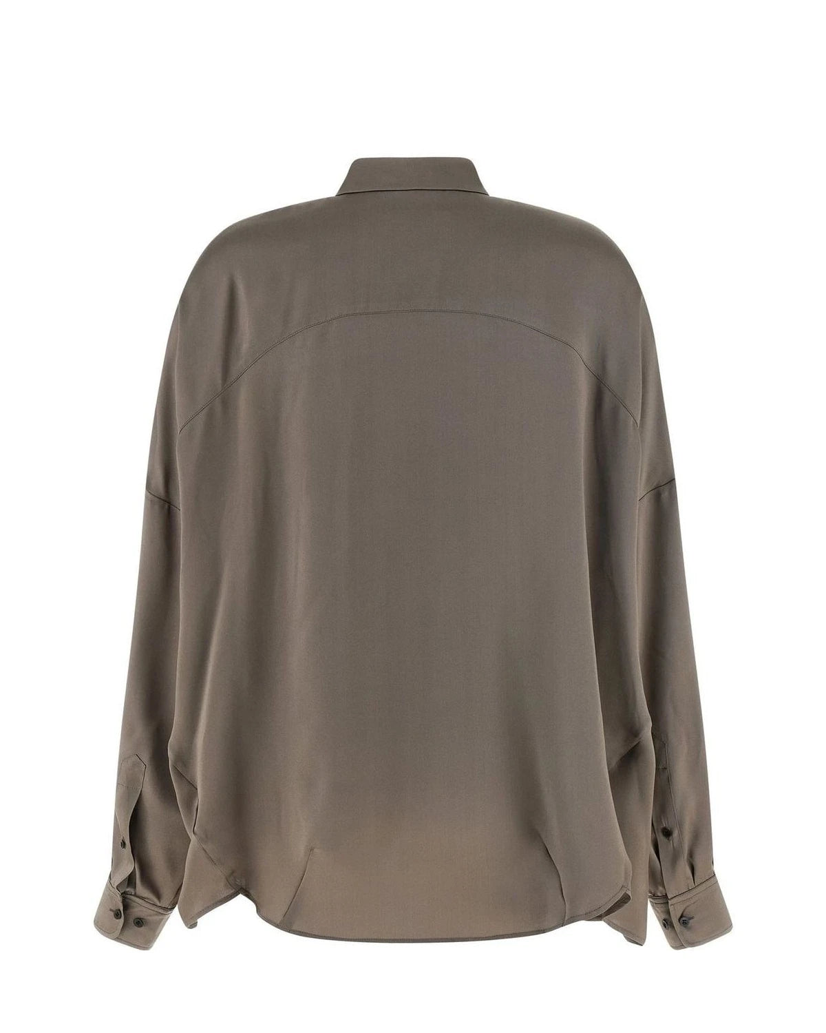 Dries Van Noten Dress Shirt in gray, Silk — view 2