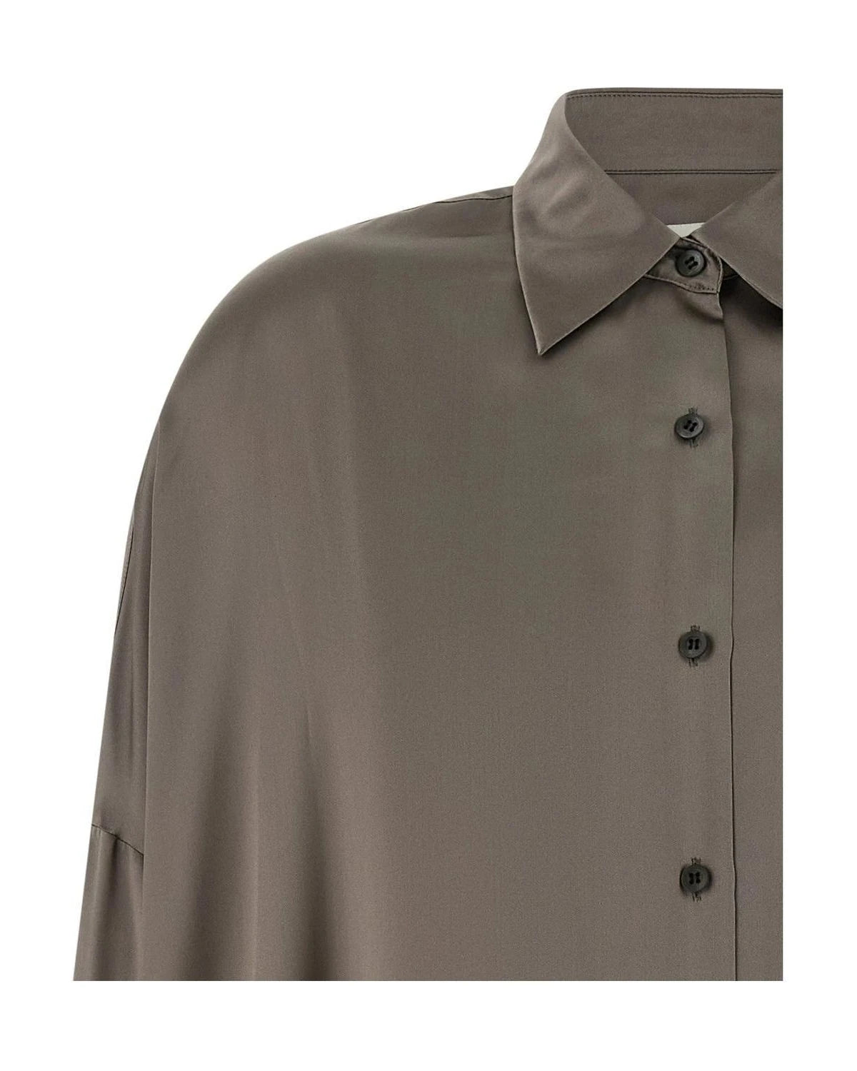 Dries Van Noten Dress Shirt in gray, Silk — view 3