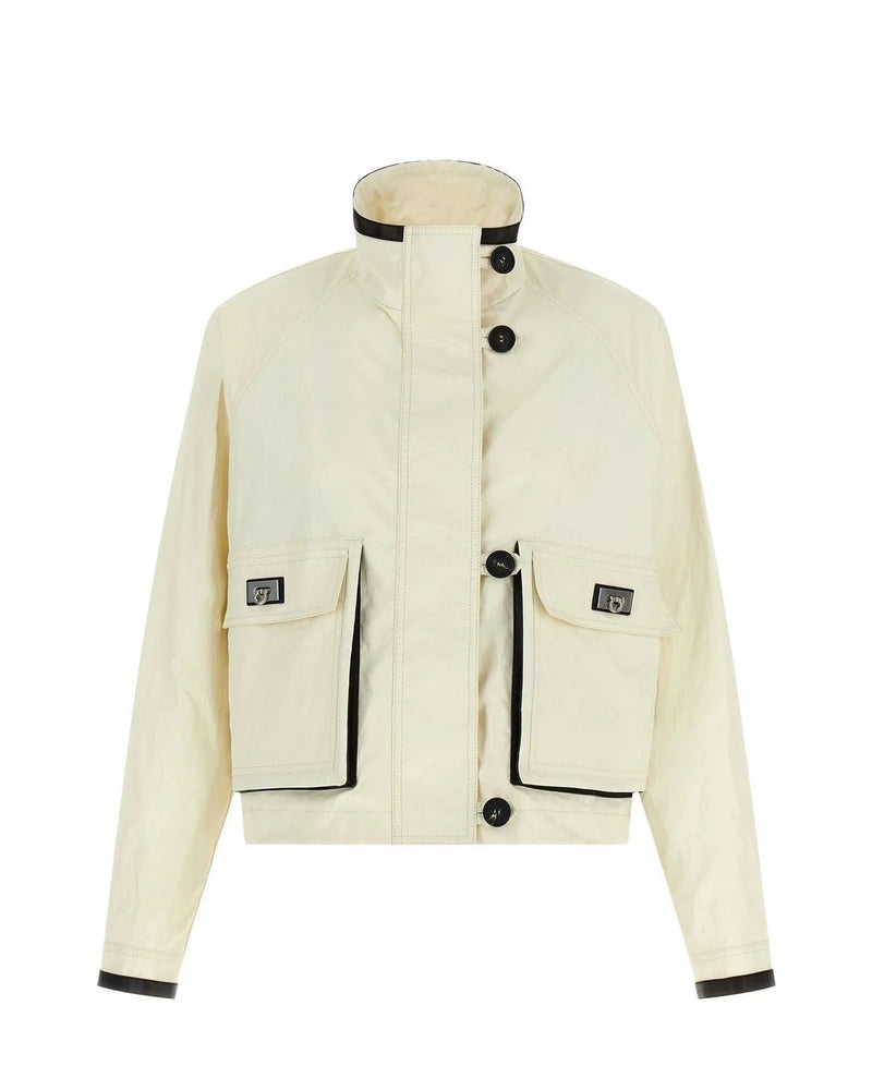 Ferragamo Sport Jacket in white, Linen