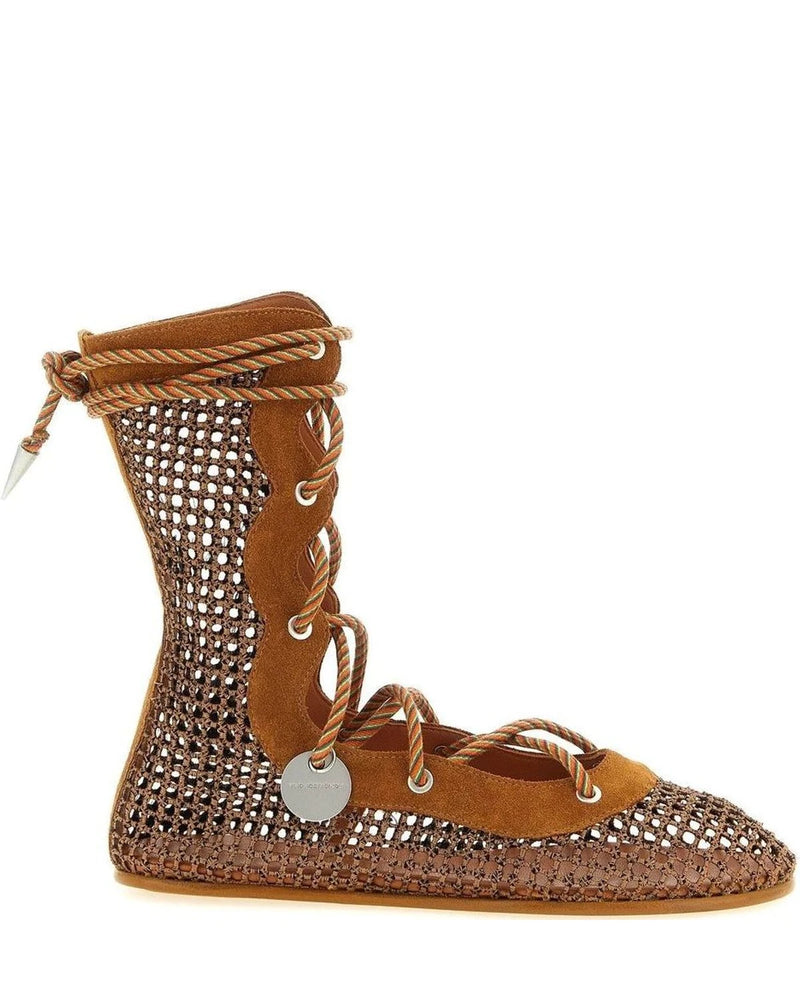Kiko Kostadinov Boots in brown, Polyester