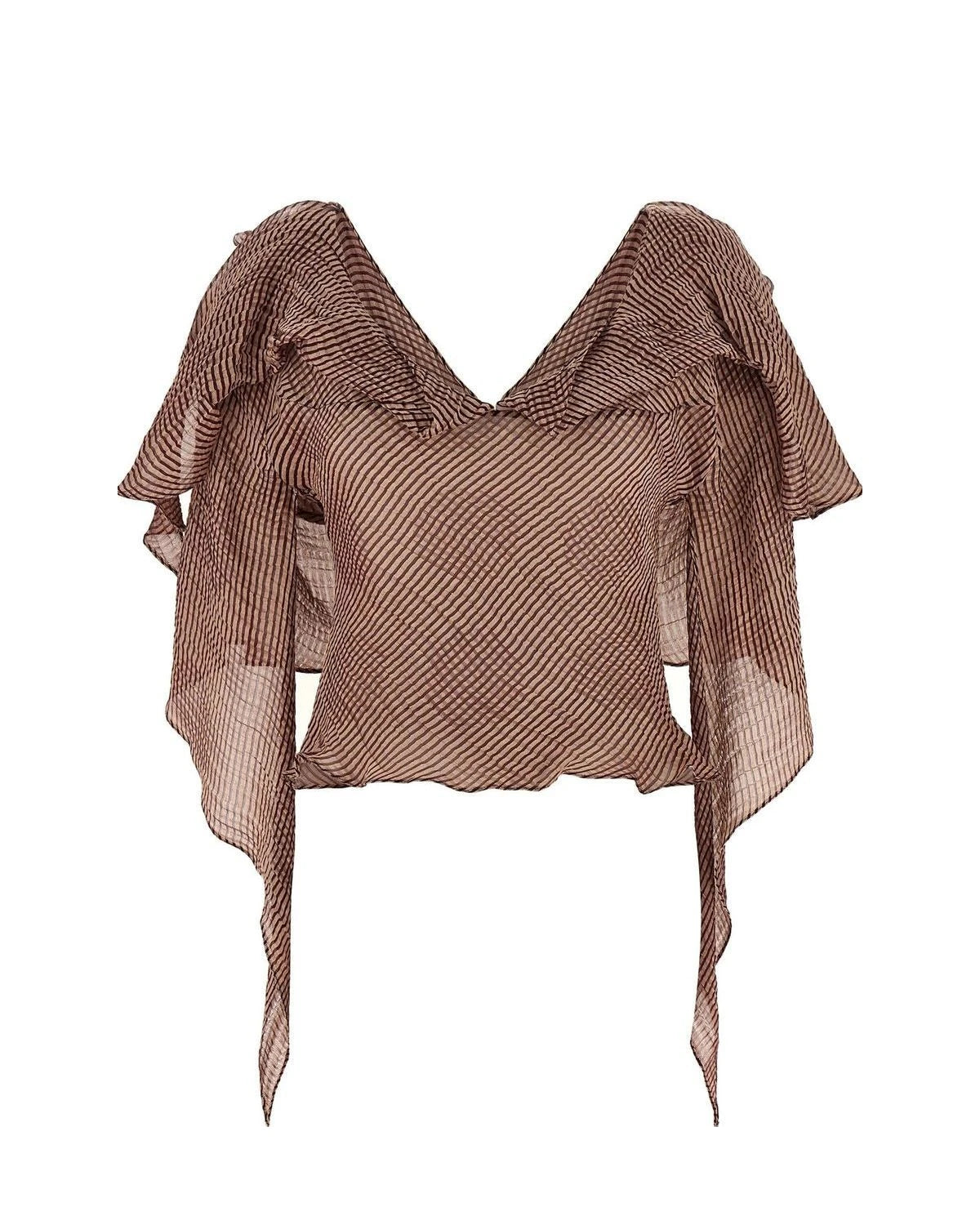 Kiko Kostadinov Blouse in red, Linen