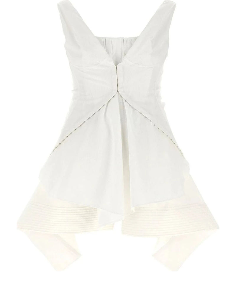 Alexander McQueen Dresse in white, Cotton