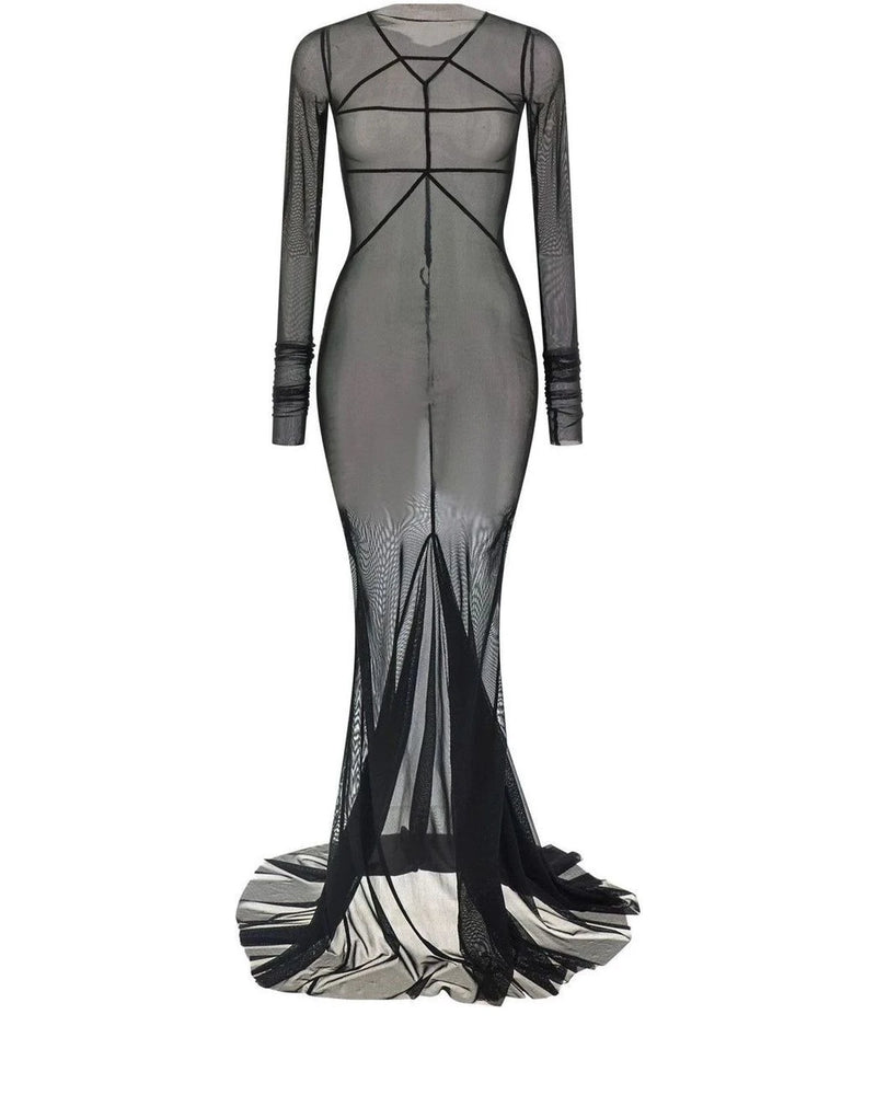 Rick Owens Dresse in black, Nylon