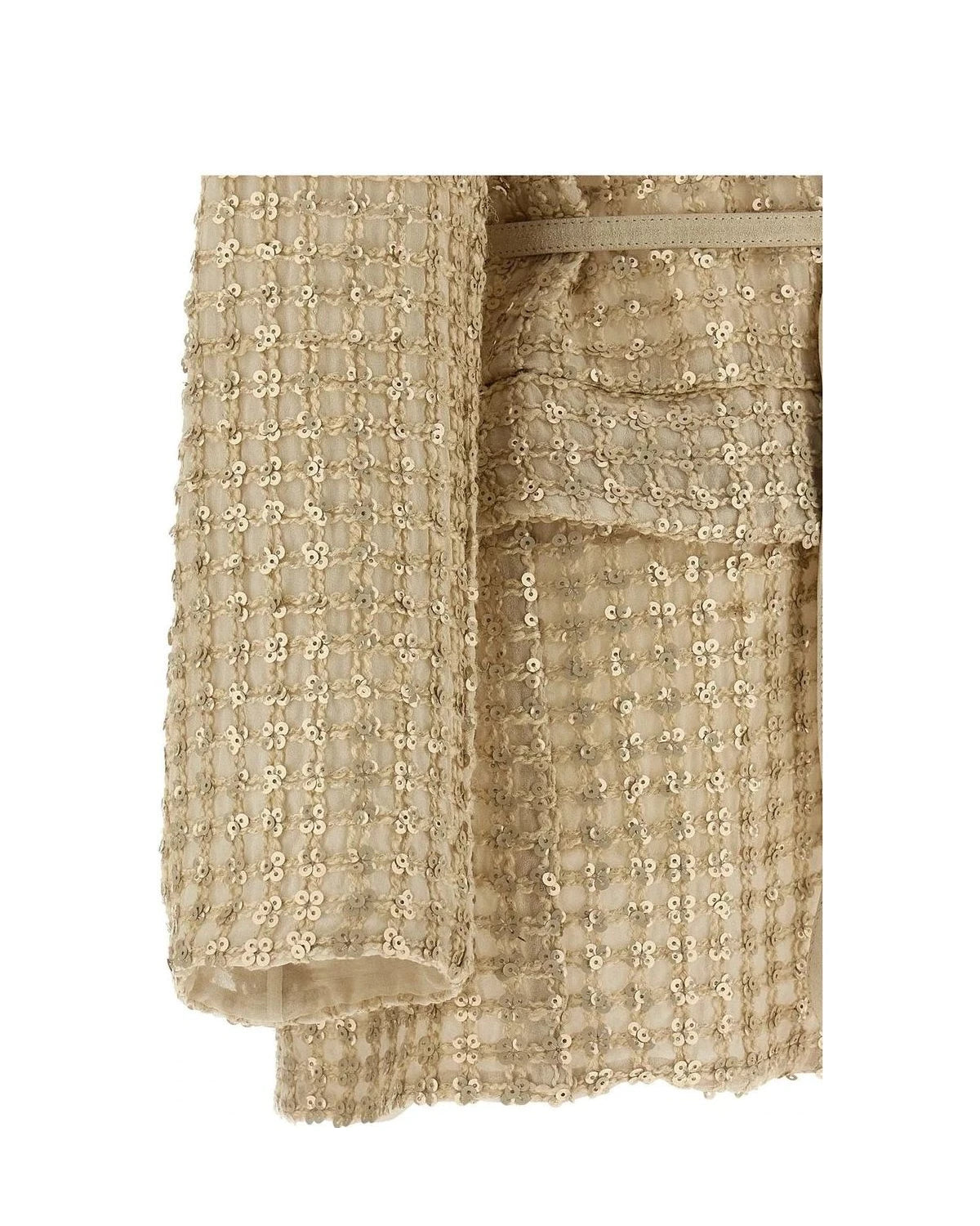 Brunello Cucinelli Blazer in beige, Silk — view 4