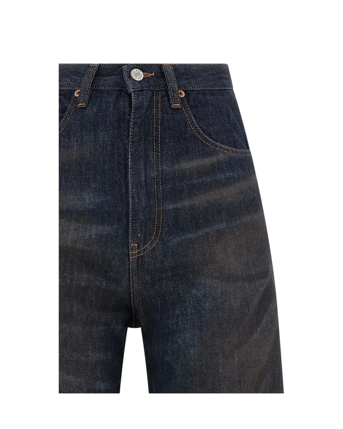 MM6 Maison Margiela Jean in blue — view 3