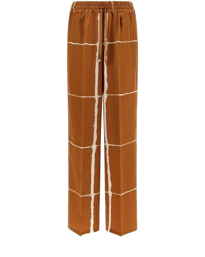 Kiton Palazzo Pant in brown
