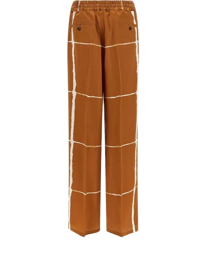 Kiton Palazzo Pant in brown — view 2