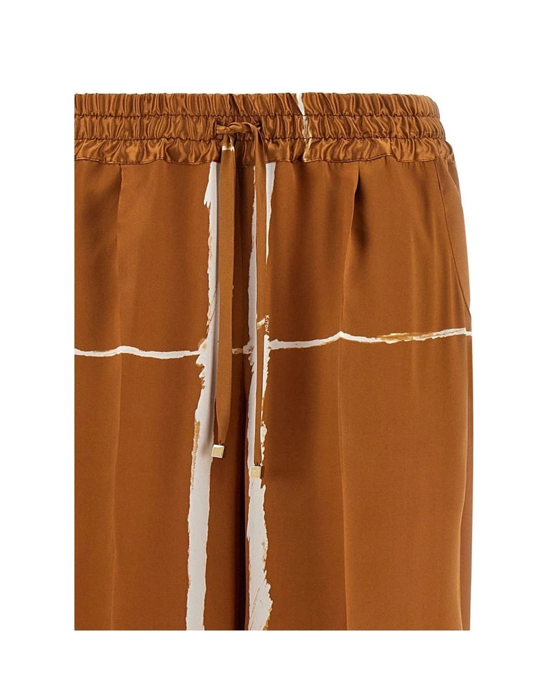 Kiton Palazzo Pant in brown — view 3