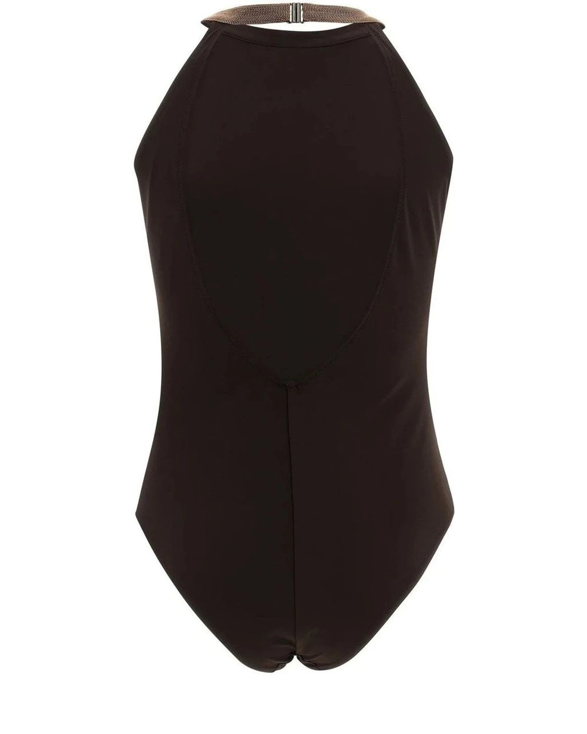 Brunello Cucinelli One-Piece Swimsuit in brown, Polyamide — view 2