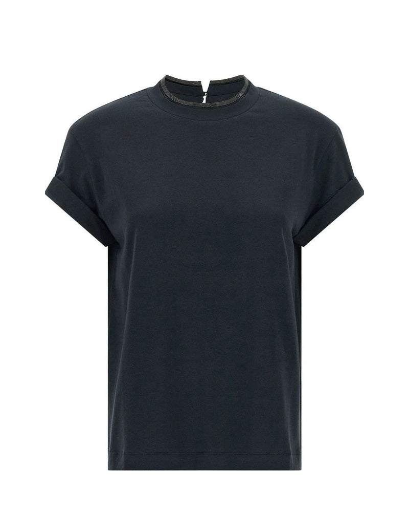 Brunello Cucinelli T-Shirt in blue, Cotton