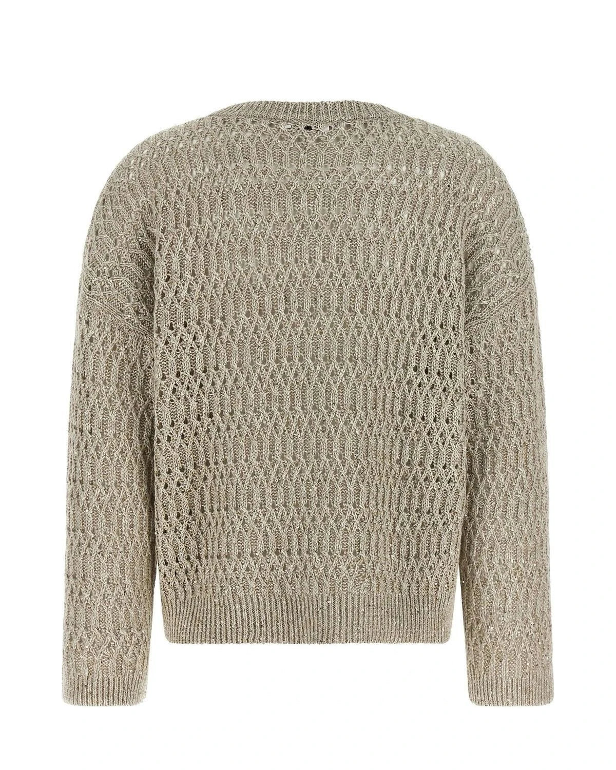 Brunello Cucinelli Sweater in beige, Linen — view 2