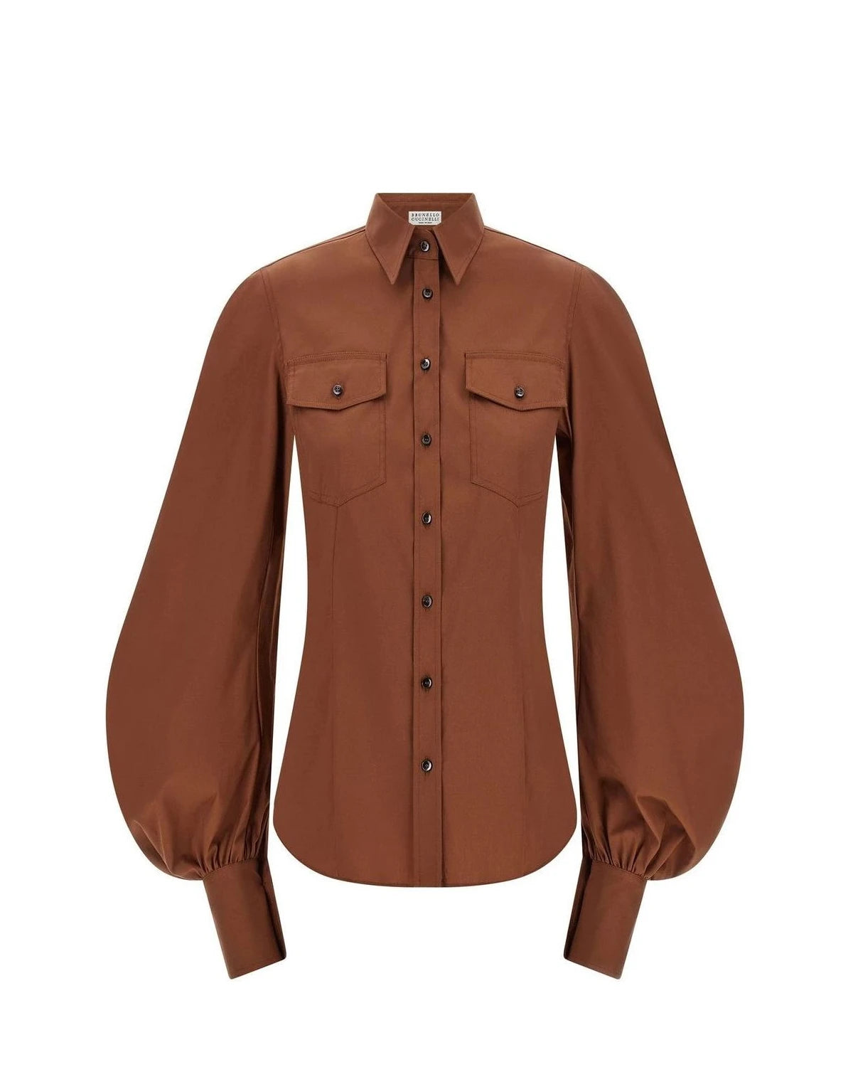 Brunello Cucinelli Dress Shirt in brown, Cotton