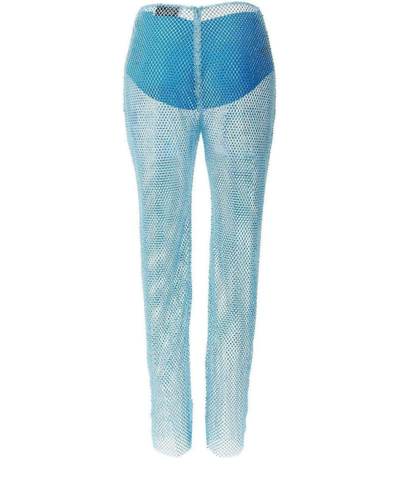Giuseppe Di Morabito Trouser in blue, Polyamide — view 2