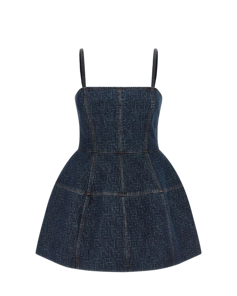 Fendi Dresse in blue, Cotton