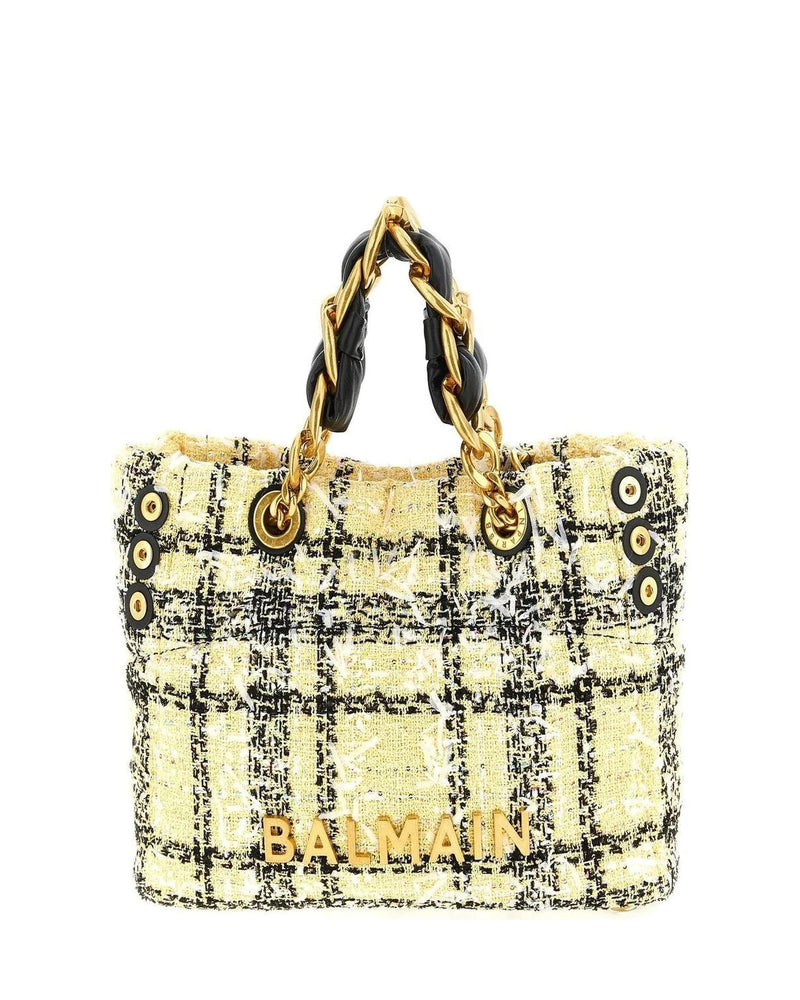 Balmain Satchel Bag in multicolor, Polyester