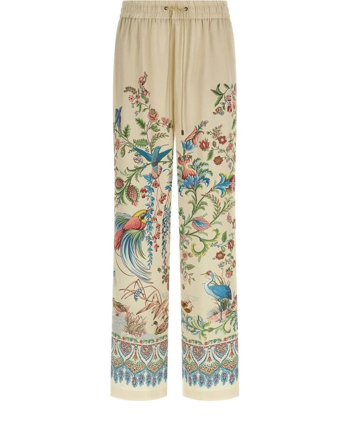Etro Palazzo Pant in beige, Polyester