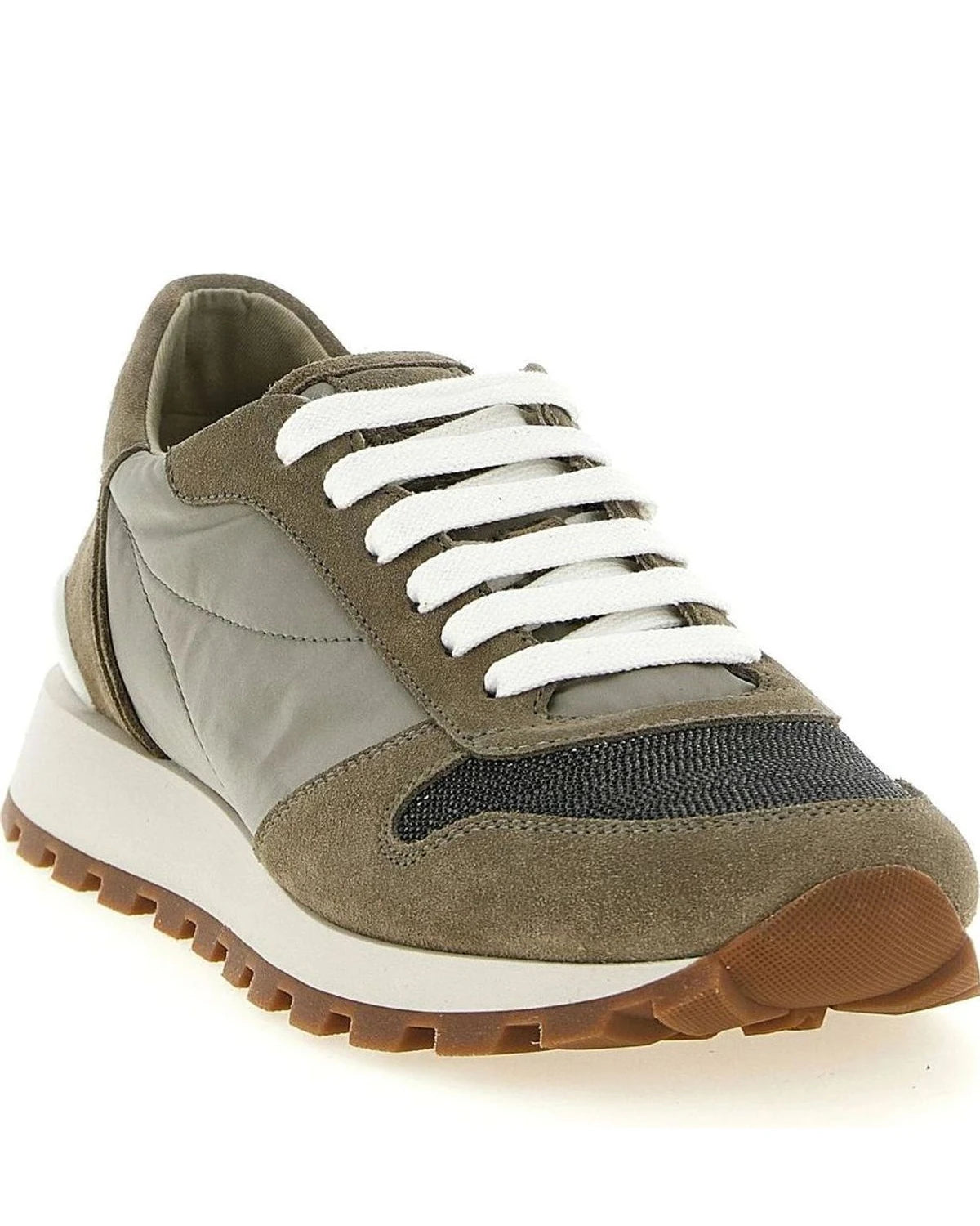 Brunello Cucinelli Sneakers in brown, Polyester — view 2