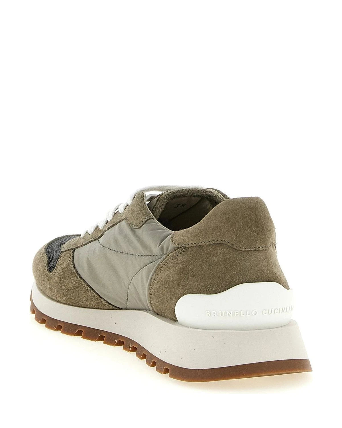 Brunello Cucinelli Sneakers in brown, Polyester — view 3