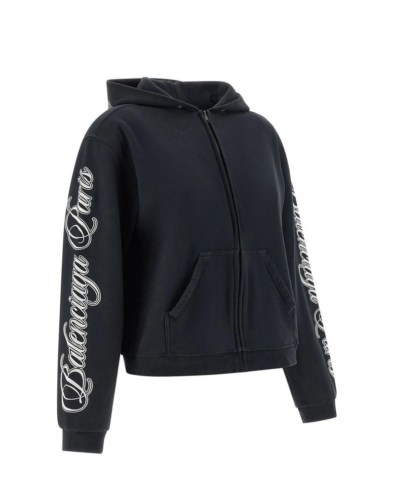 Balenciaga Hoodie in black, Cotton — view 3