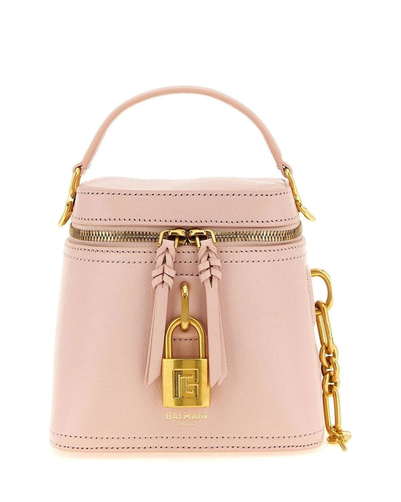 Balmain Satchel Bag in multicolor, Calfskin Leather