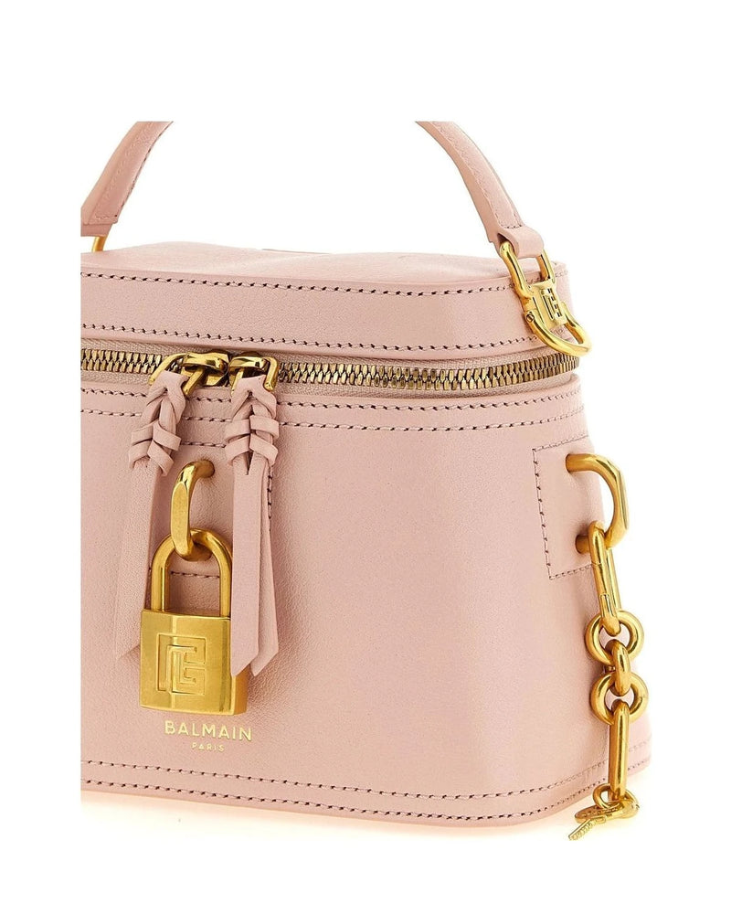 Balmain Satchel Bag in multicolor, Calfskin Leather — view 3
