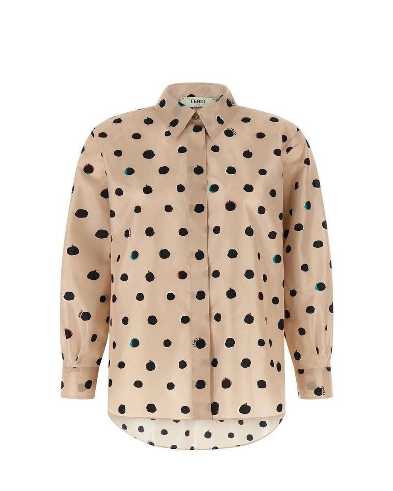 Fendi Dress Shirt in multicolor, Silk
