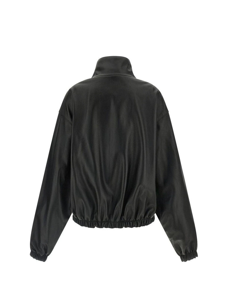 Balenciaga Bomber Jacket in black, Lamb Leather — view 3