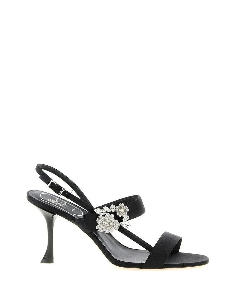Roger Vivier Sandals in black, Viscose