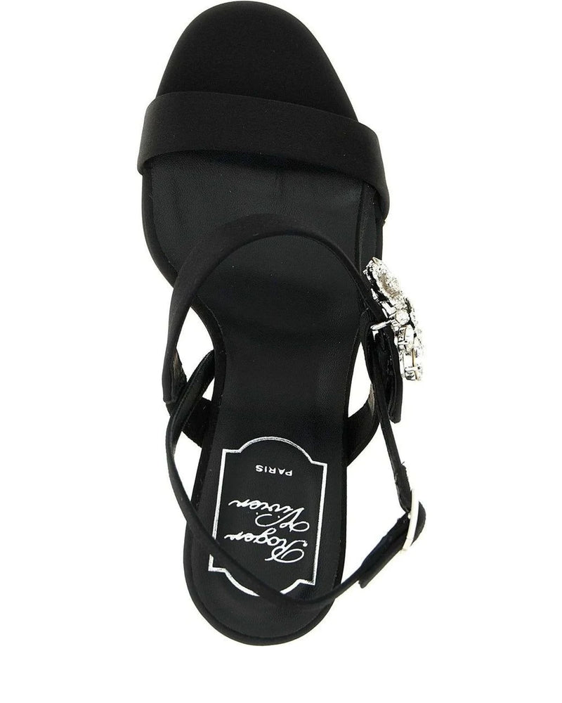 Roger Vivier Sandals in black, Viscose — view 4