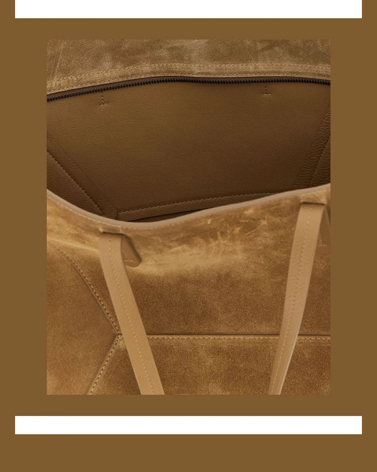 Brunello Cucinelli Tote Bag in brown, Calfskin Leather — view 4