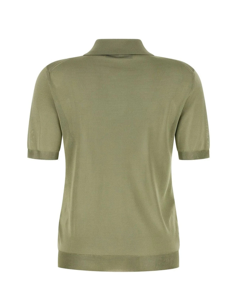 Fendi Polo in green, Viscose — view 2