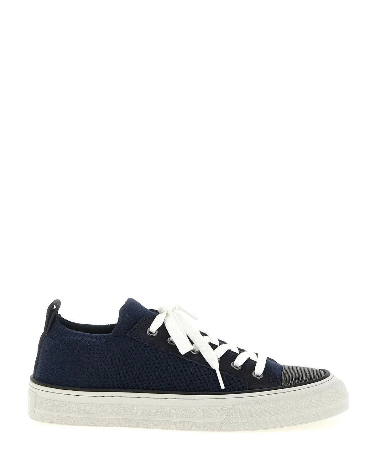 Brunello Cucinelli Sneakers in blue, Cotton