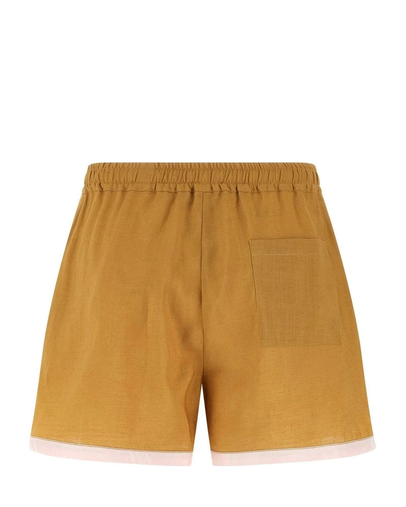 Marni Bermuda in brown, Linen — view 2