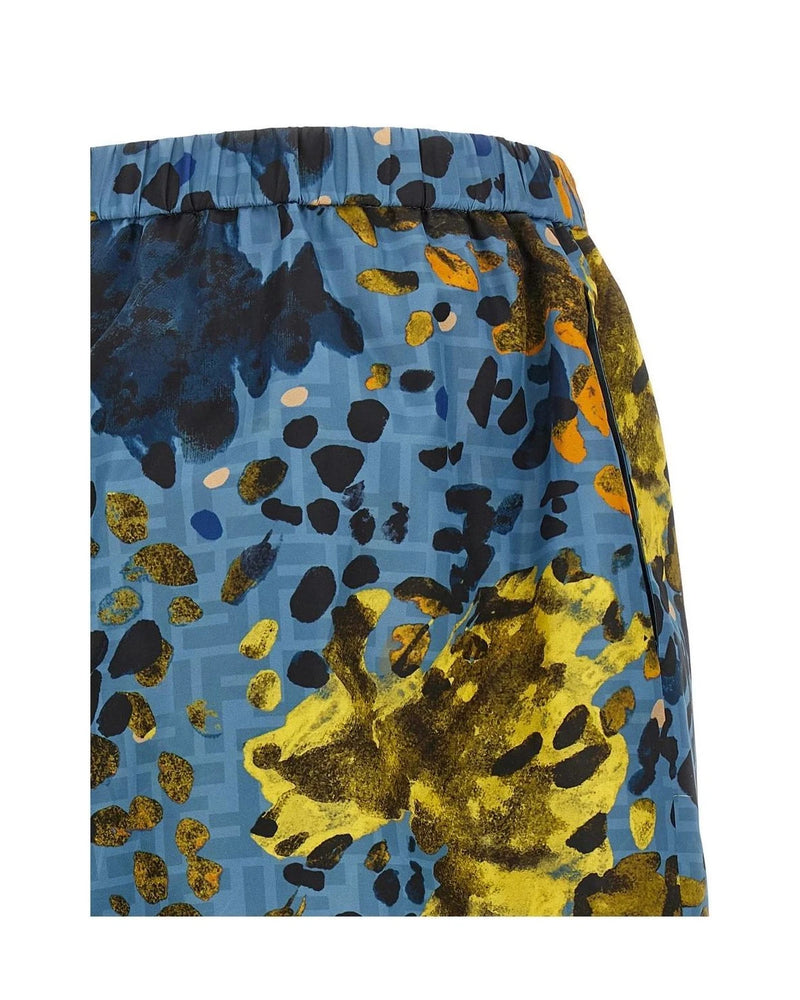 Fendi Bermuda in blue, Polyester — view 4