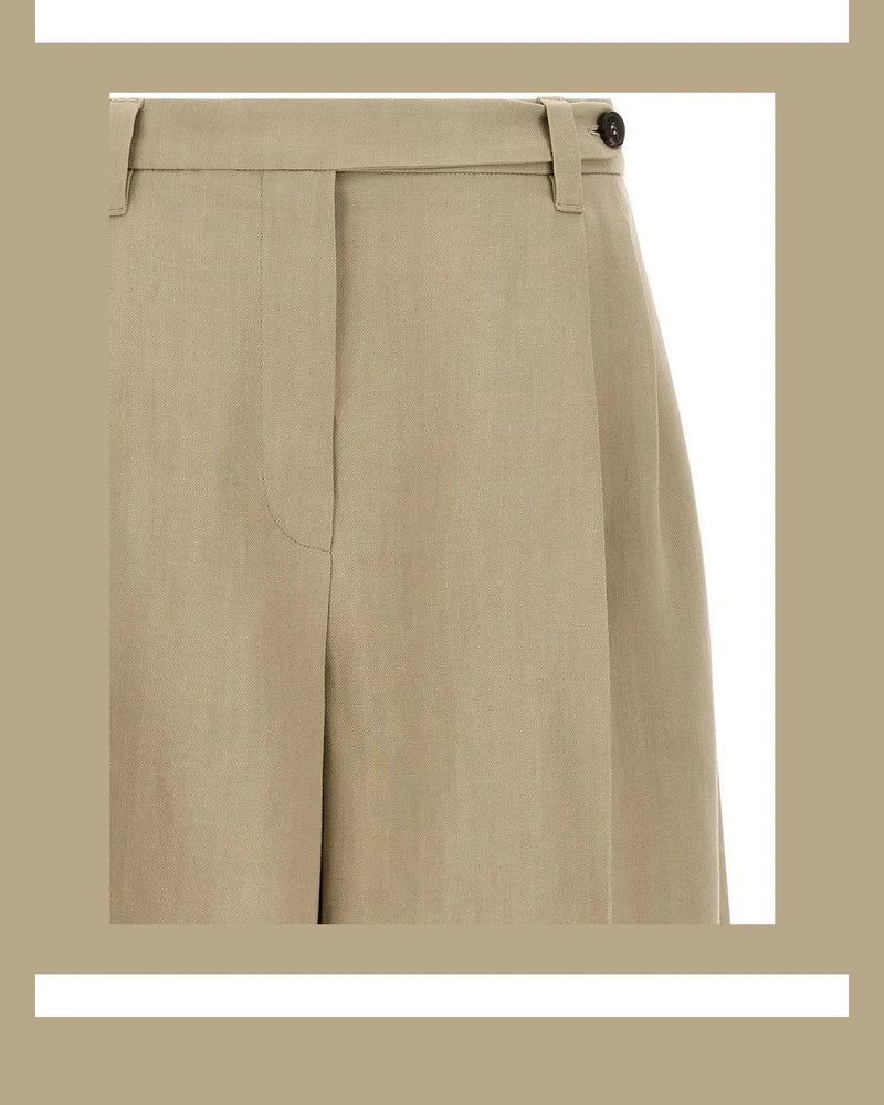 Brunello Cucinelli Bermuda in beige, Viscose — view 3