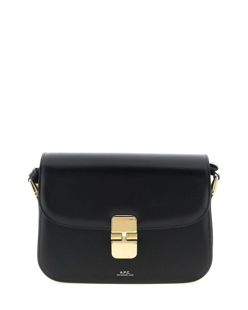 A.P.C. Cross Body Bag in black, Cowhide Leather