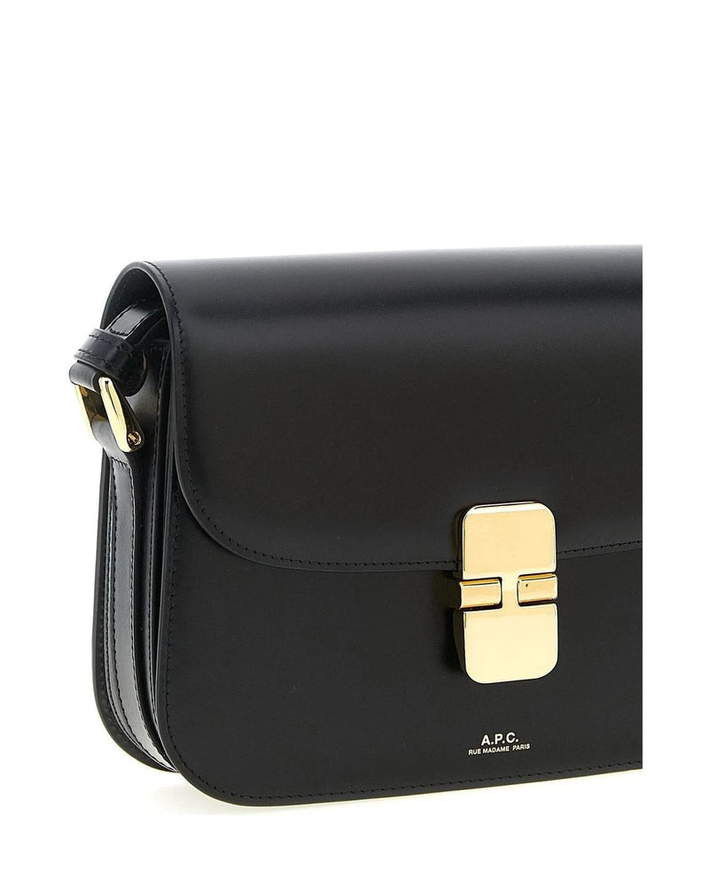 A.P.C. Cross Body Bag in black, Cowhide Leather — view 3