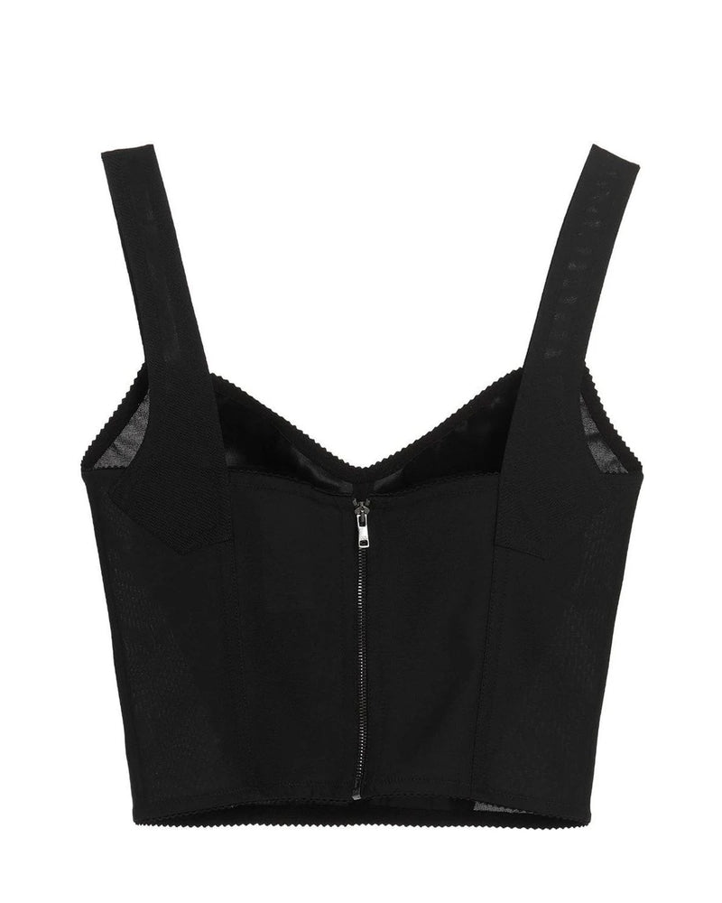 Dolce & Gabbana Corset Top in black, Polyamide — view 2